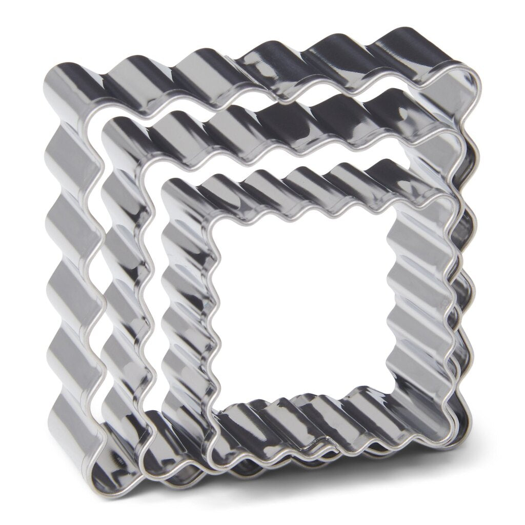 Patisse set d'emporte-pièces carrés en inox, 3 pièces