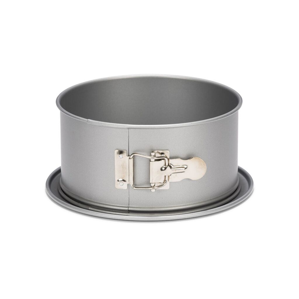 Moule à charnière Patisse argenté à bord haut 22 cm | 3 pièces