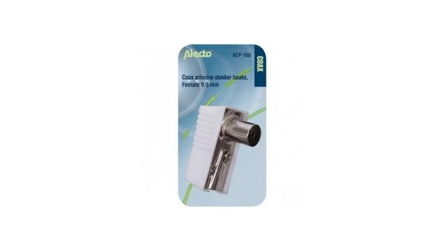 Alecto acp-160 fiche coaxiale coudée femelle