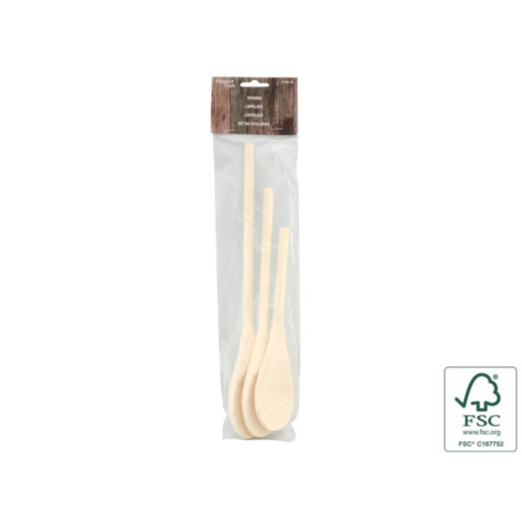Ustensiles de cuisine cuillères en bois ensemble de 3 | 6 pièces
