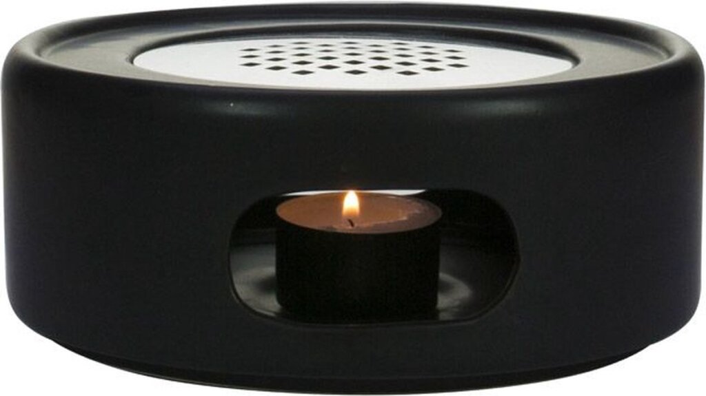 Gusta poterie chauffe-plat fika noir 17x7 cm