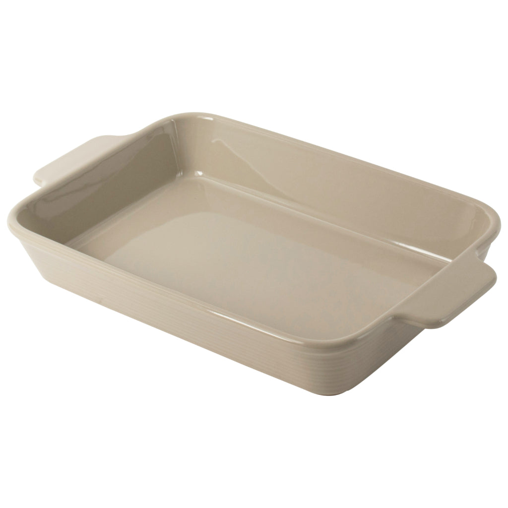 Gusta Gusta Plat à Four Rustique 37,8x22,5x6 cm Céramique Beige