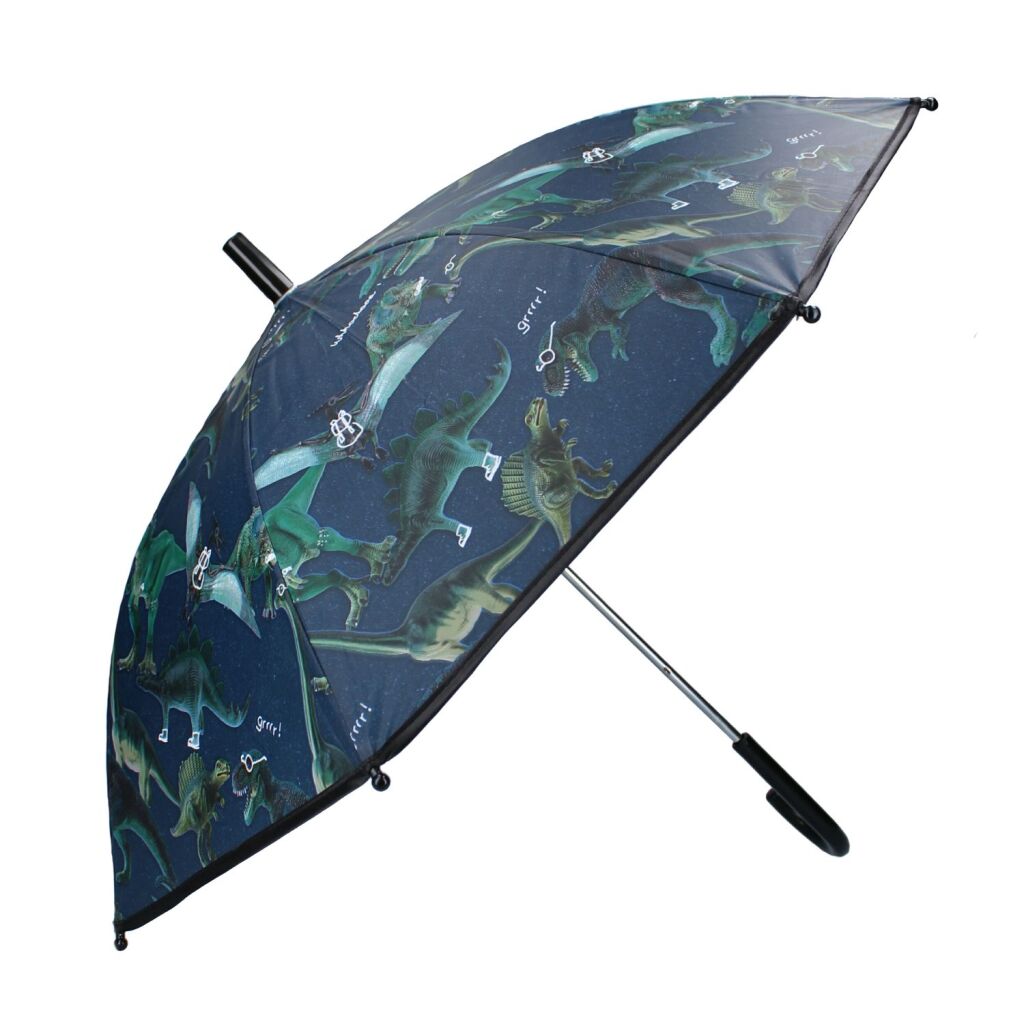 Parapluie basique dinosaures bleu vert