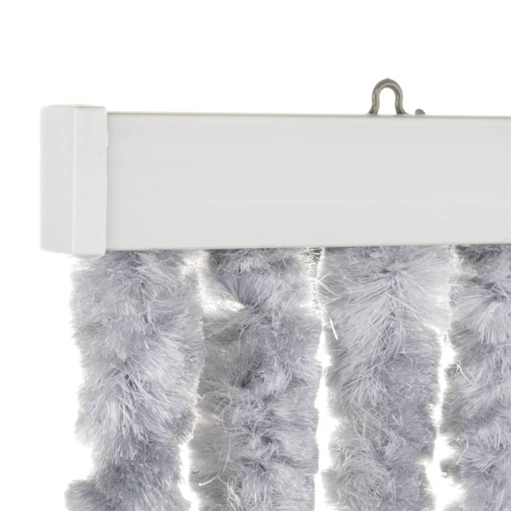 Travellife Travellife Fly Curtain Chenille Stripe 185x56 cm Gris et bleu
