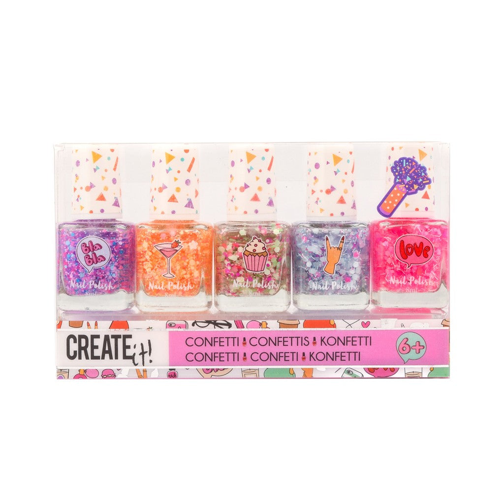Create it vernis à ongles confettis 5 pièces