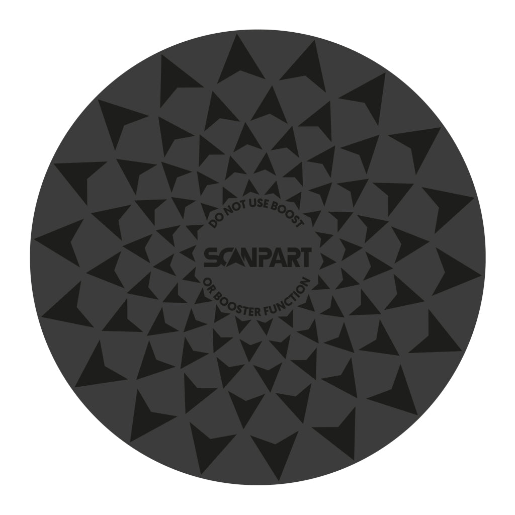 Scanpart jeu de tapis à induction rapide 2x20 2x26 cm noir