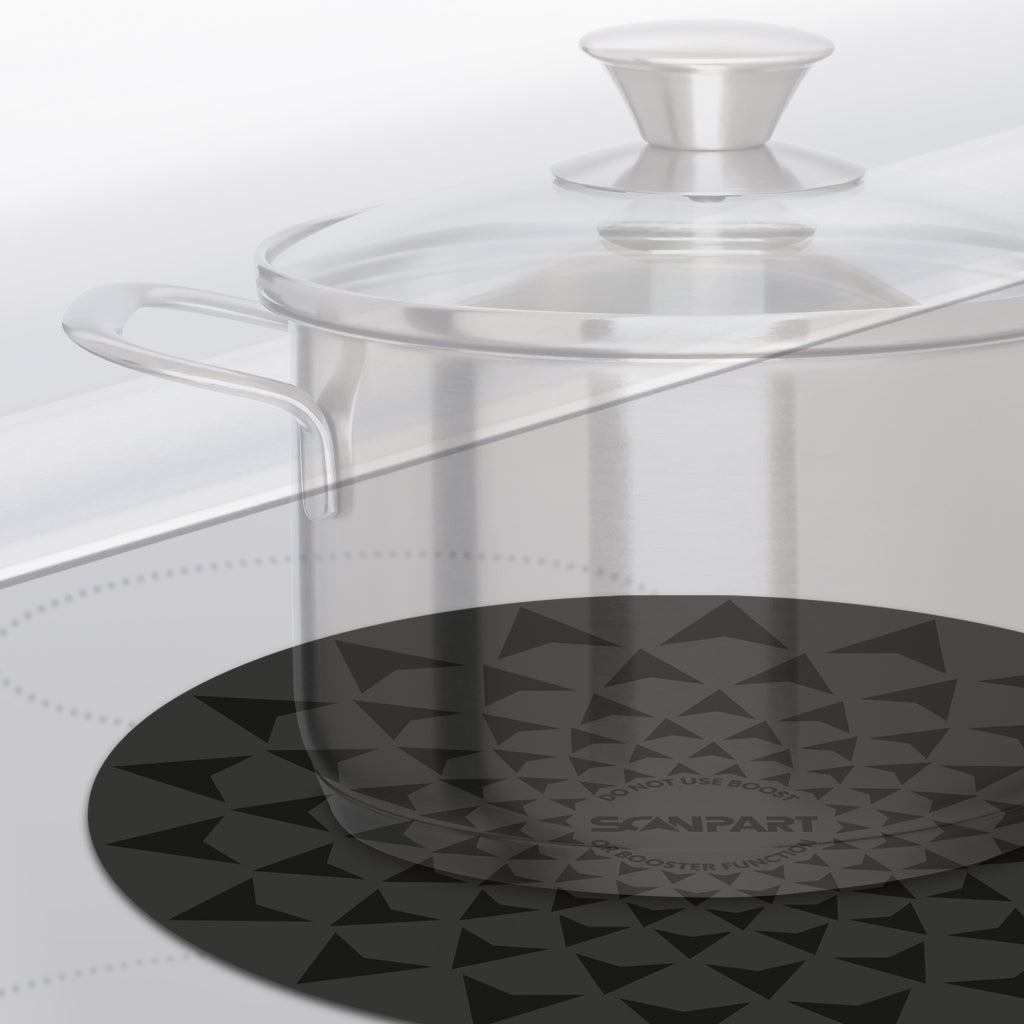 Scanpart jeu de tapis à induction rapide 2x20 2x26 cm noir
