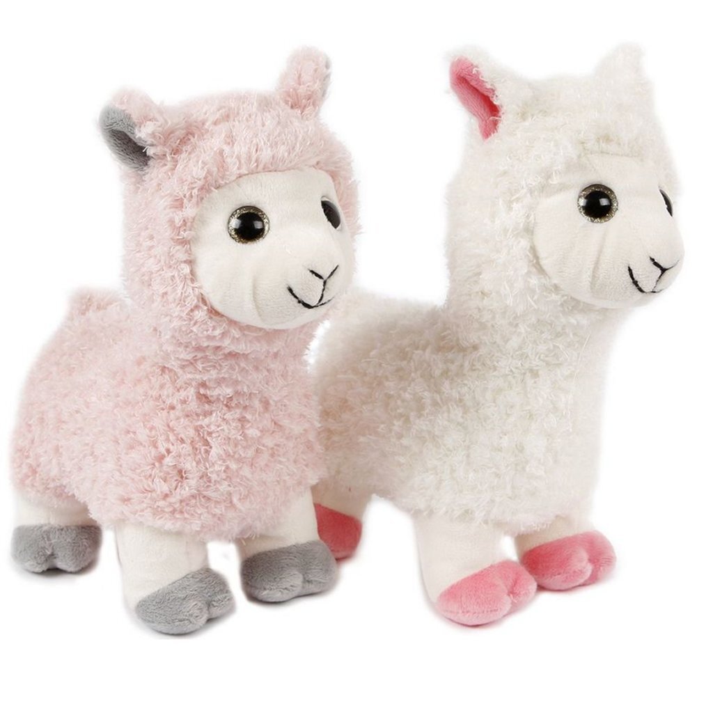 Peluche alpaga Basic 24 cm blanc
