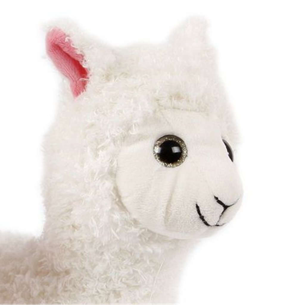 Peluche alpaga Basic 24 cm blanc