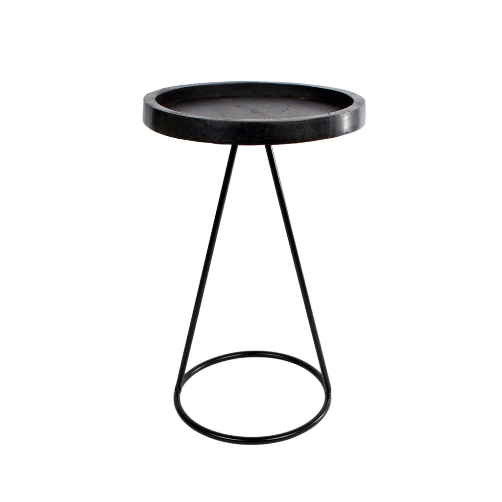 Table Van manen Marcel bois noir 25x25x38cm