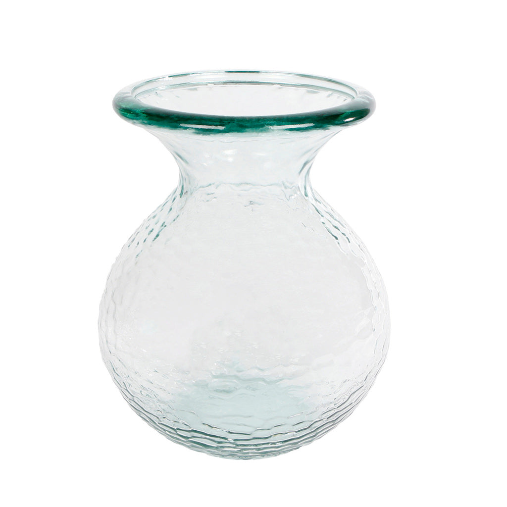 Divers vase paradise s verre transparent 15x15x18,5cm