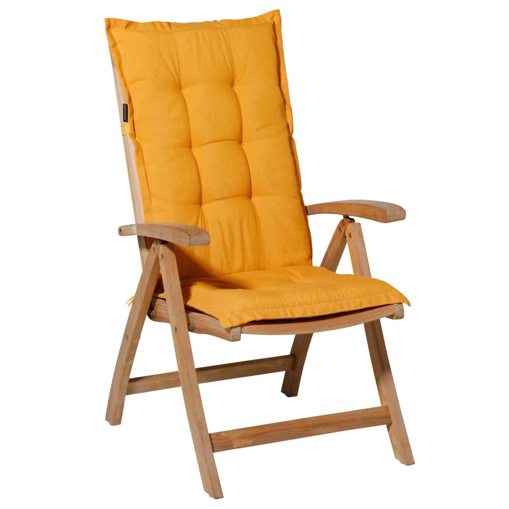 Coussin de chaise Madison avec dossier haut Panama 123x50 cm de couleur or