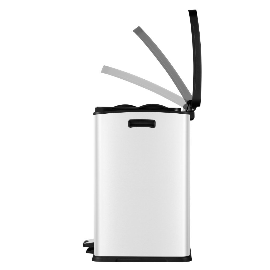 Eko rejoice poubelle à pédale 30l blanc