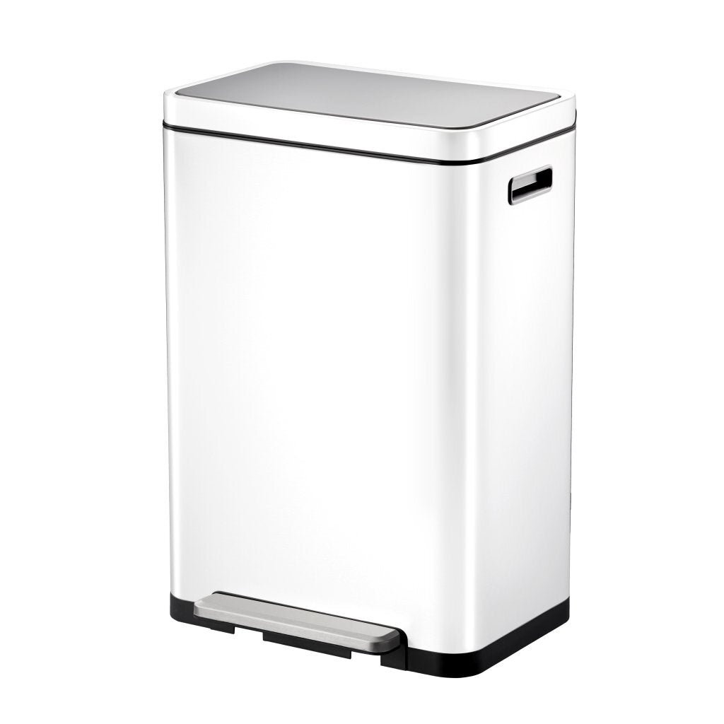 EKO Poubelle à pédale EKO X-Cube 2x20L Blanc