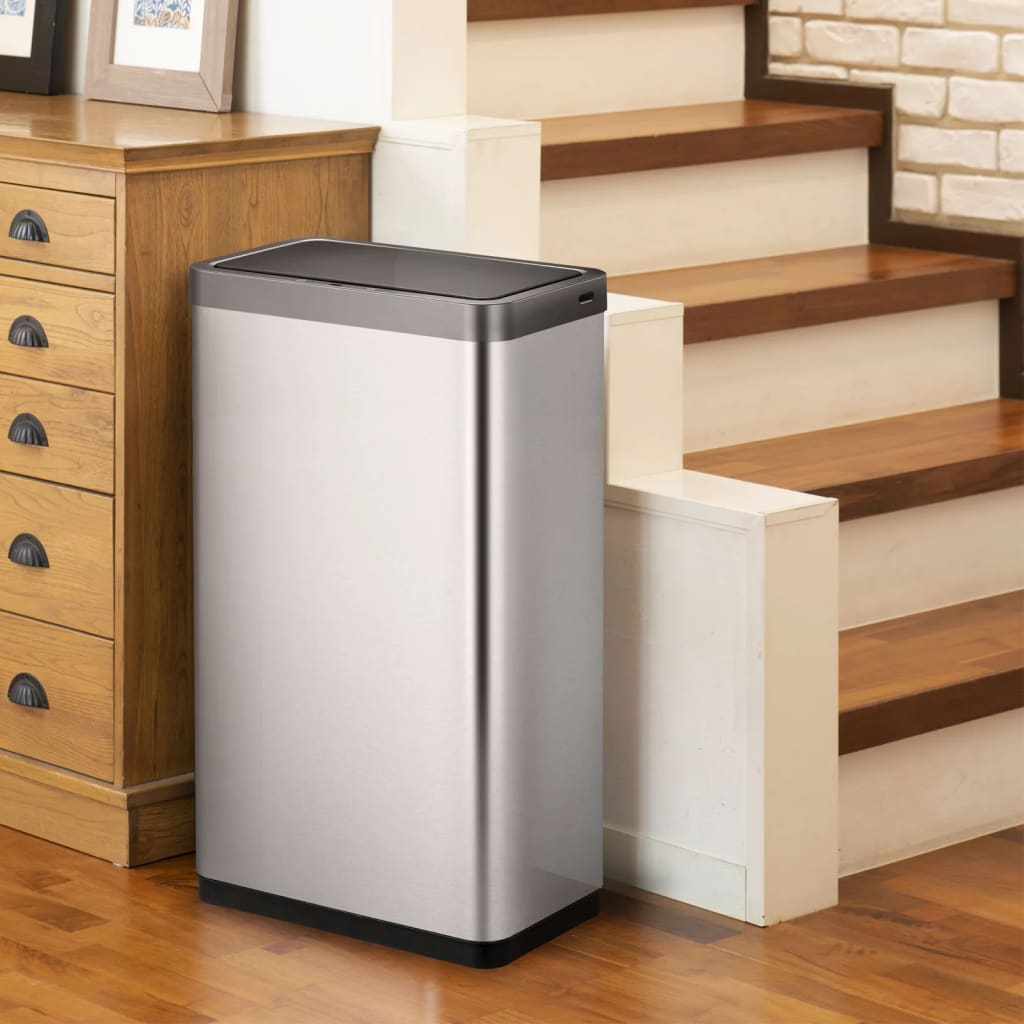 Eko Garbage Can with Sensor Mirage x 80 L Matt Silver -Colored