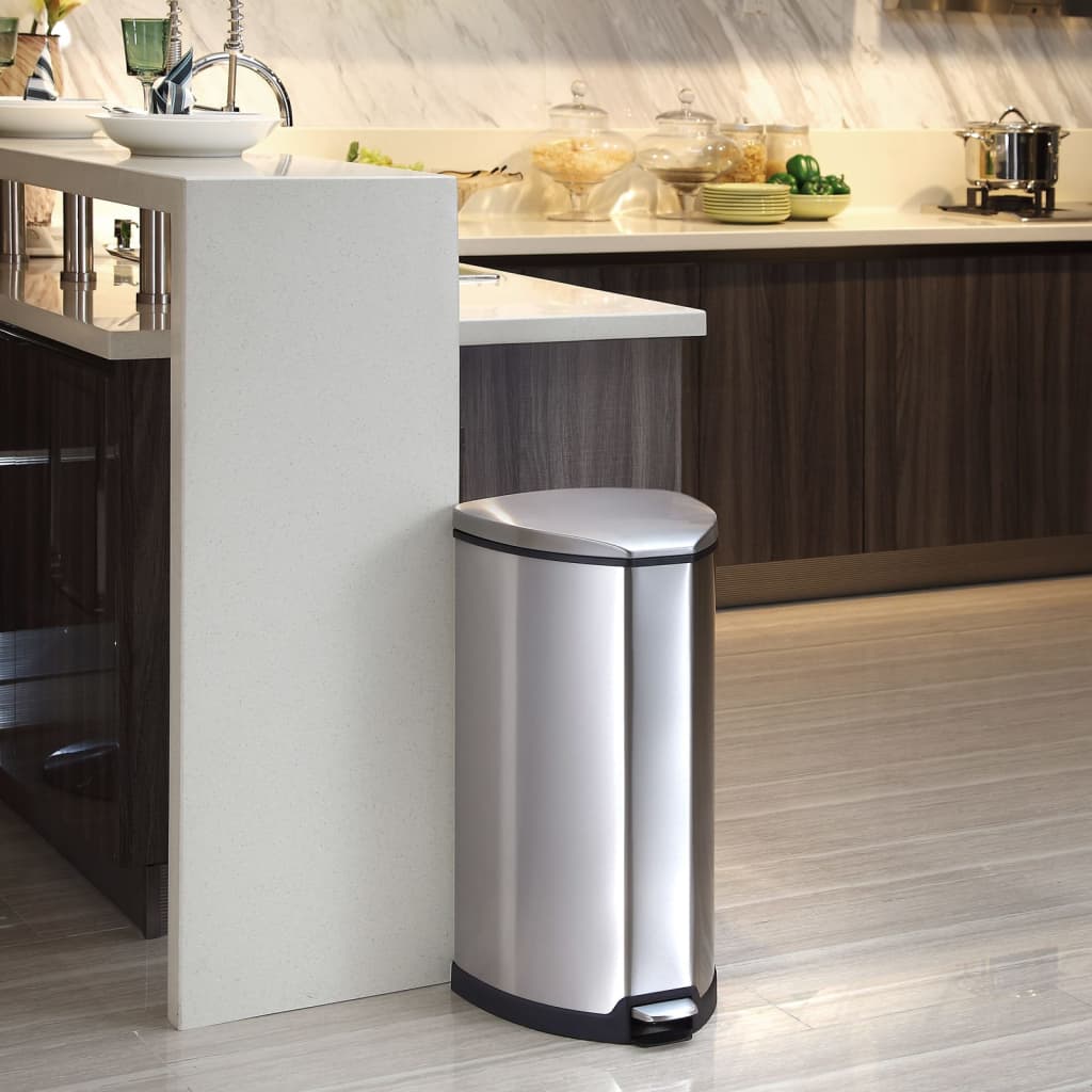 Eko Pedal Bin Grace 35 L Mat argent coloré