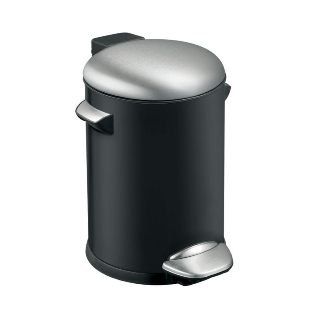 Eko vepa bins belle deluxe poubelle à pédale 3l noir argent