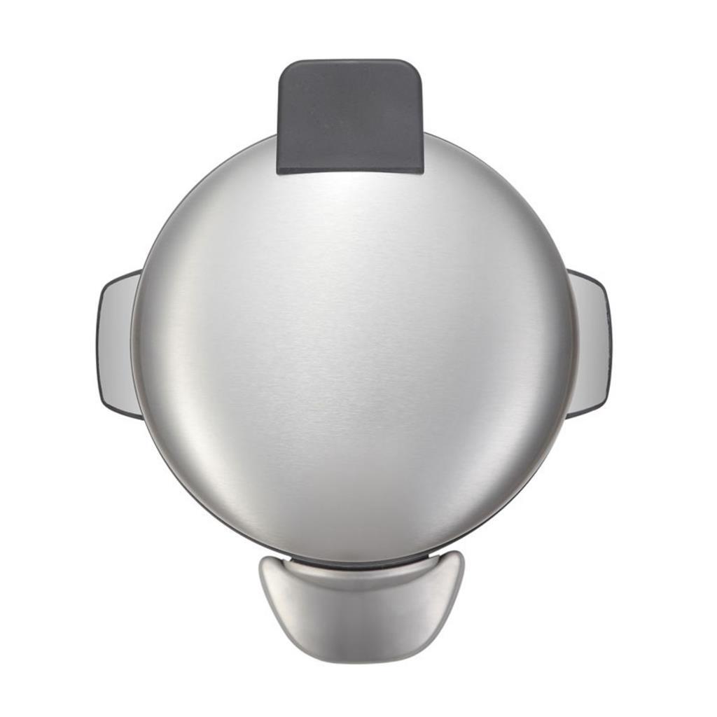 Eko vepa bins belle deluxe poubelle à pédale 3l noir argent