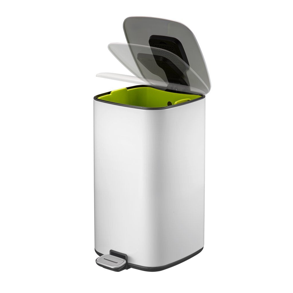 Poubelle à pédale Eko 12l blanc