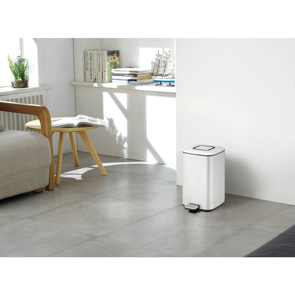 Poubelle à pédale Eko 12l blanc