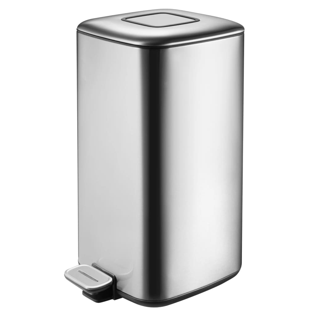 Eko Pedal Bin Rains 20 L Mat argent coloré