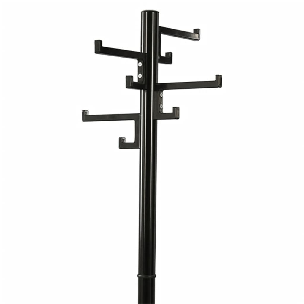 V-part porte-manteau v-part sur pied avec 8 crochets porcelaine 178 cm noir