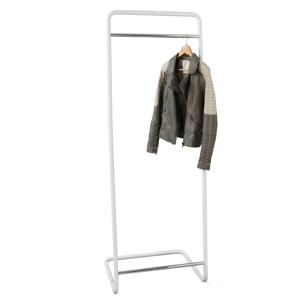 Portant à vêtements en V blanc