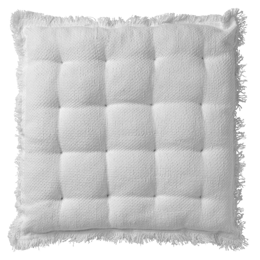 Coussin de chaise burto décor hollandais 40x40 cm blanc neige