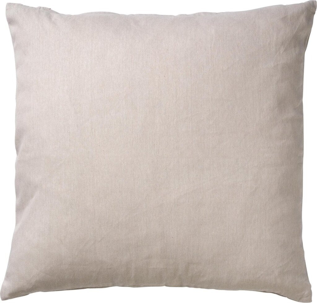 Dutch Decor James coussin décoratif 45x45 cm coton résistant couleur unie pierre ponce beige avec coussin intérieur