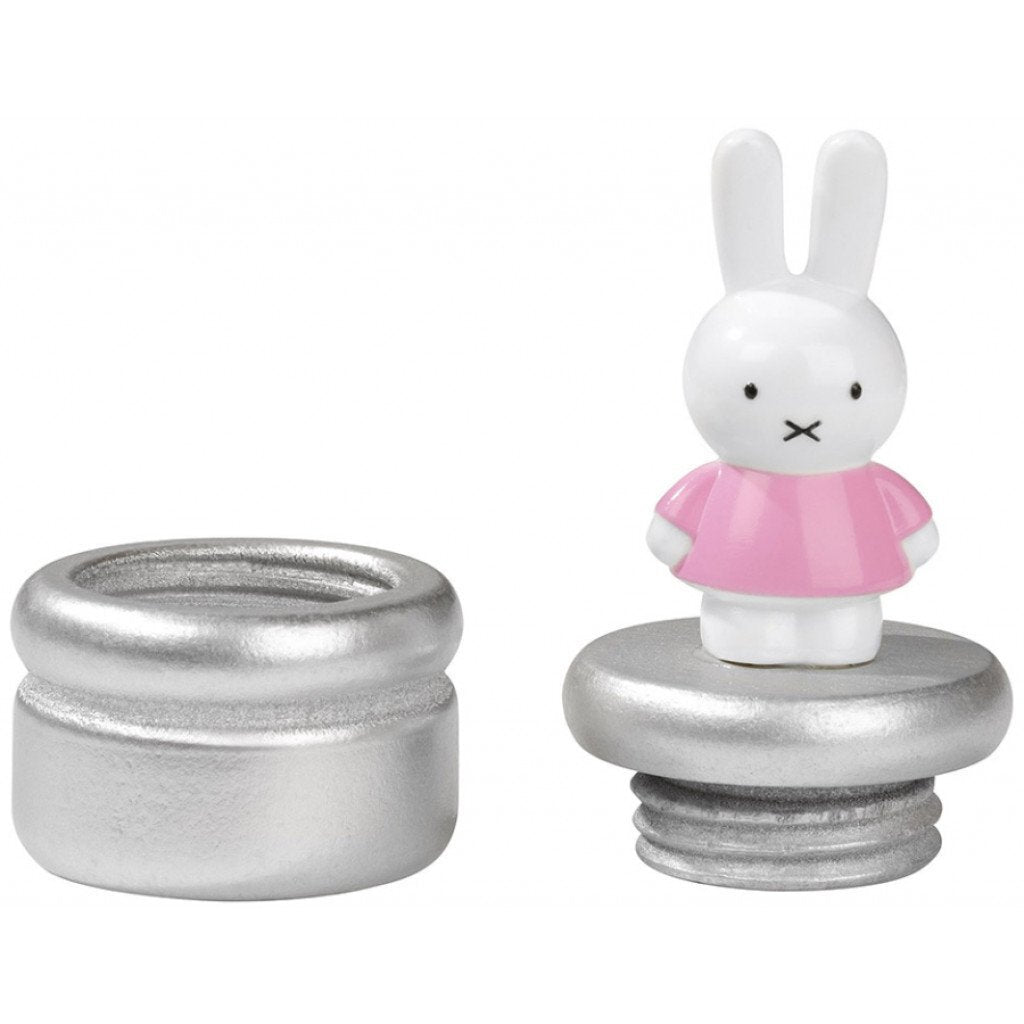 Boîte à dents de bébé en bois Miffy rose argent