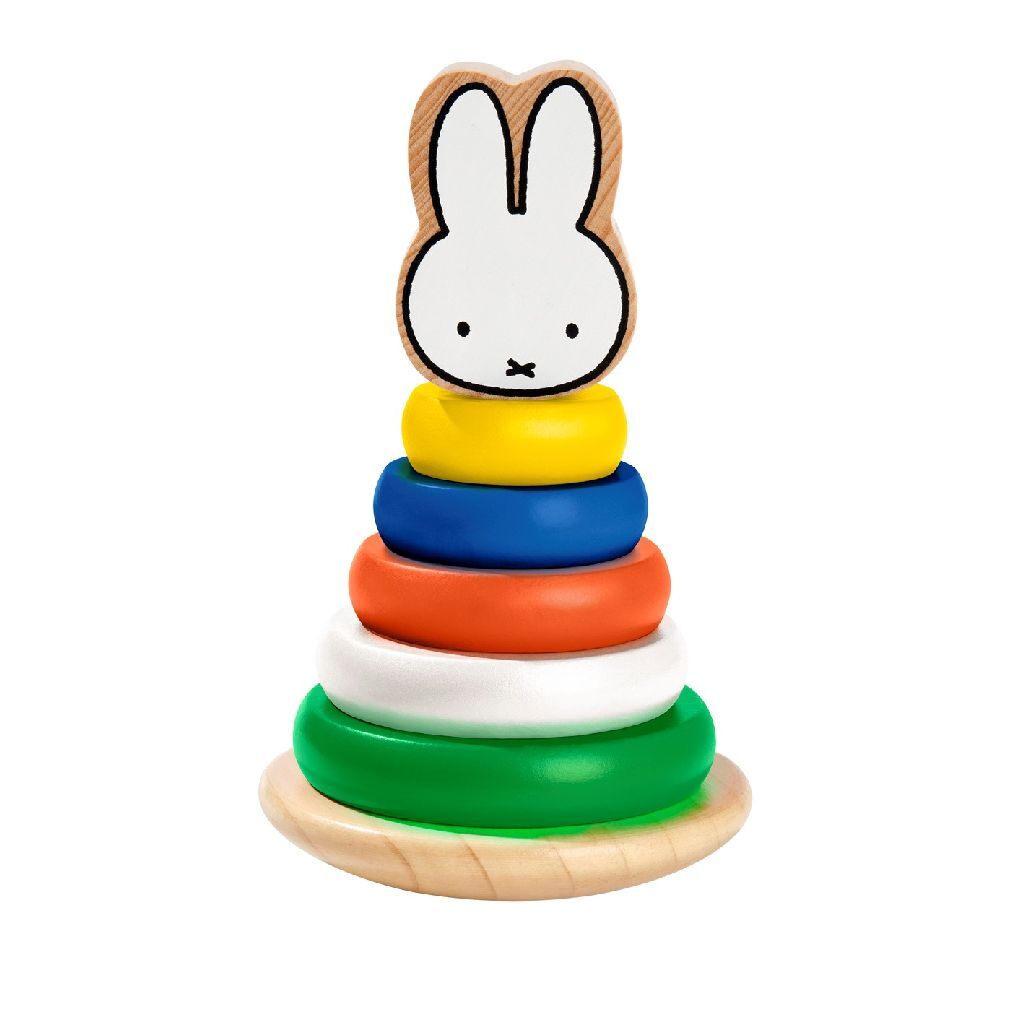 Tour d'empilement en bois Miffy