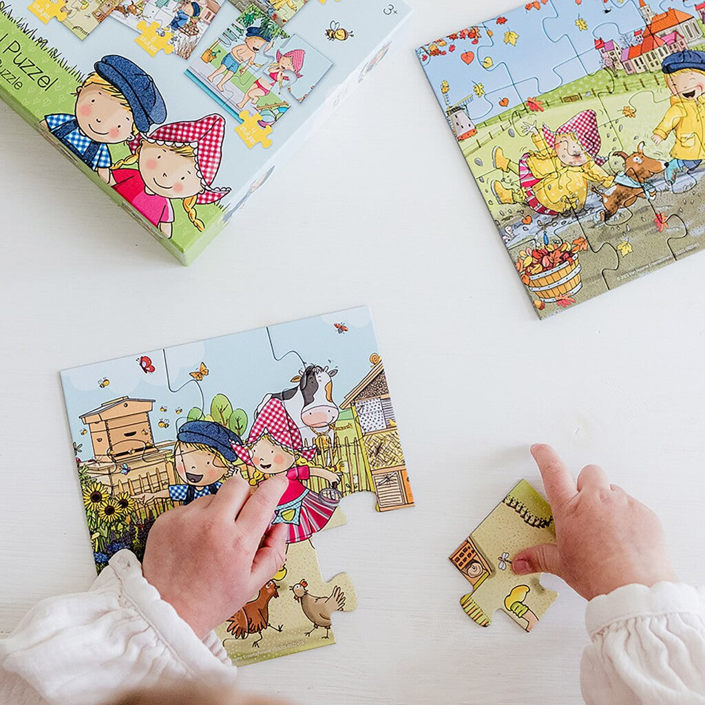 Bambolino fien et teun puzzle 4en1 4-16 pièces