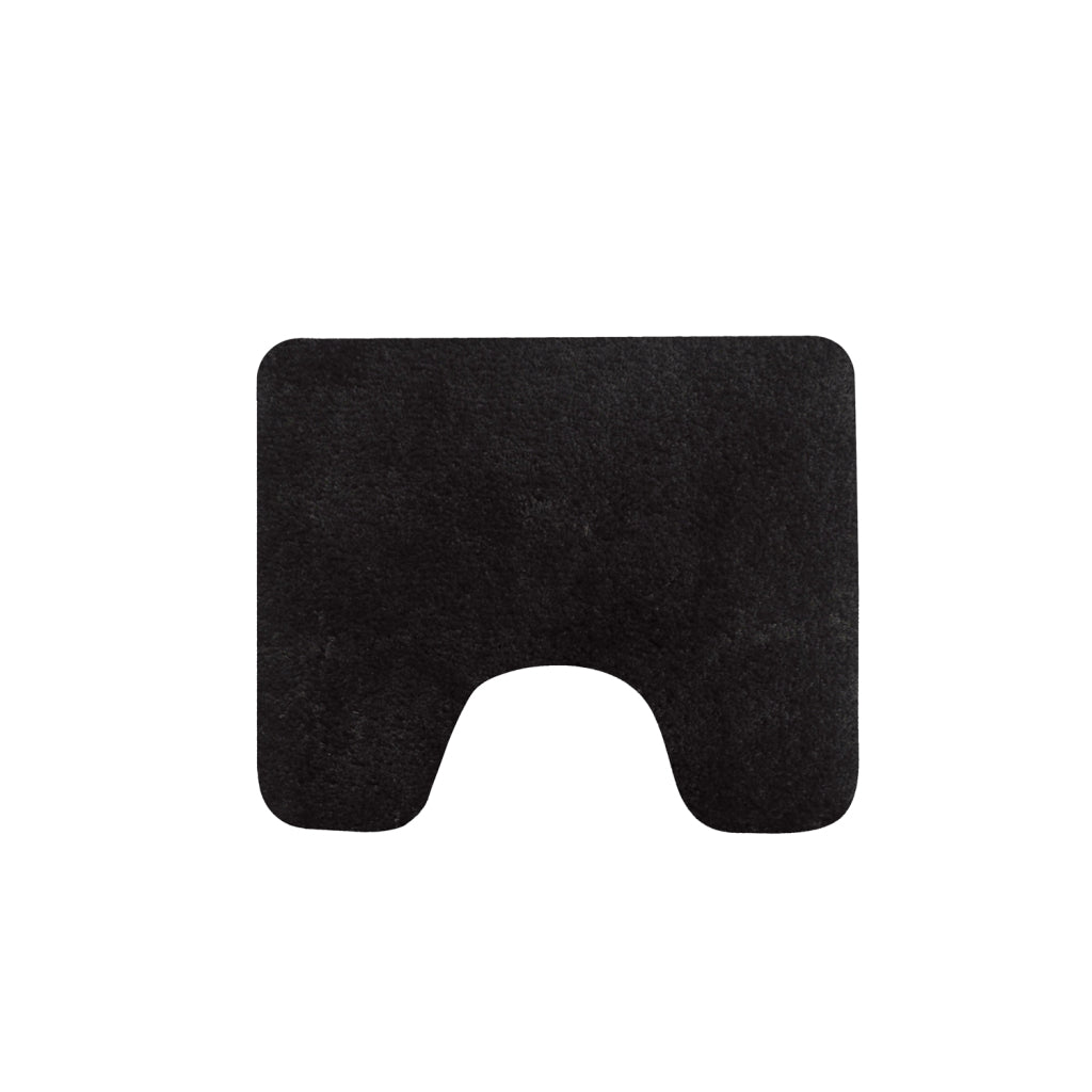 Tapis de toilette maison hollandaise caen 60x50 cm noir