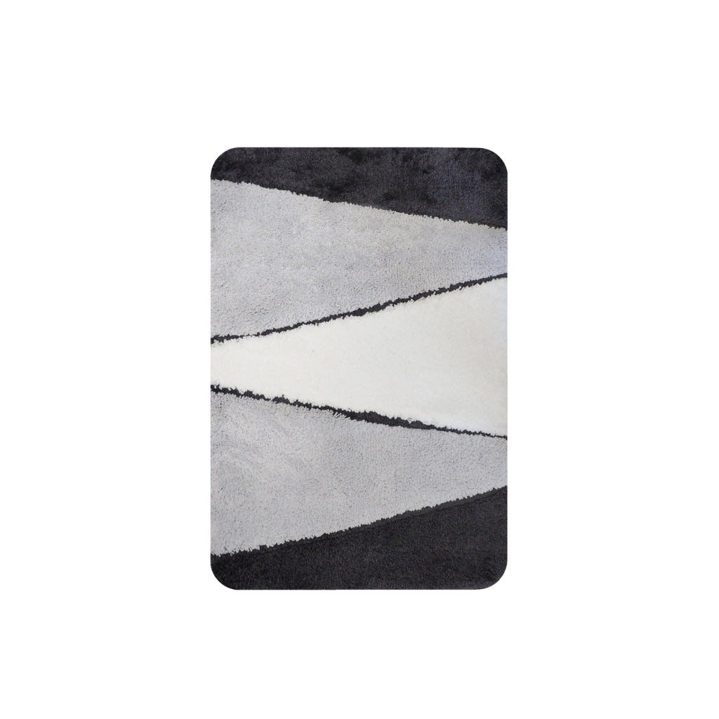 Tapis de bain maison hollandaise dijon 60x90 cm gris