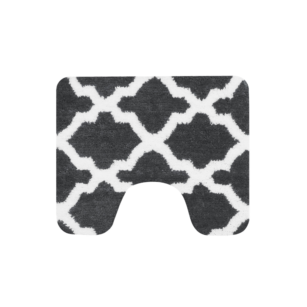 Tapis de toilette maison hollandaise toulon 60 x 50 cm anthracite
