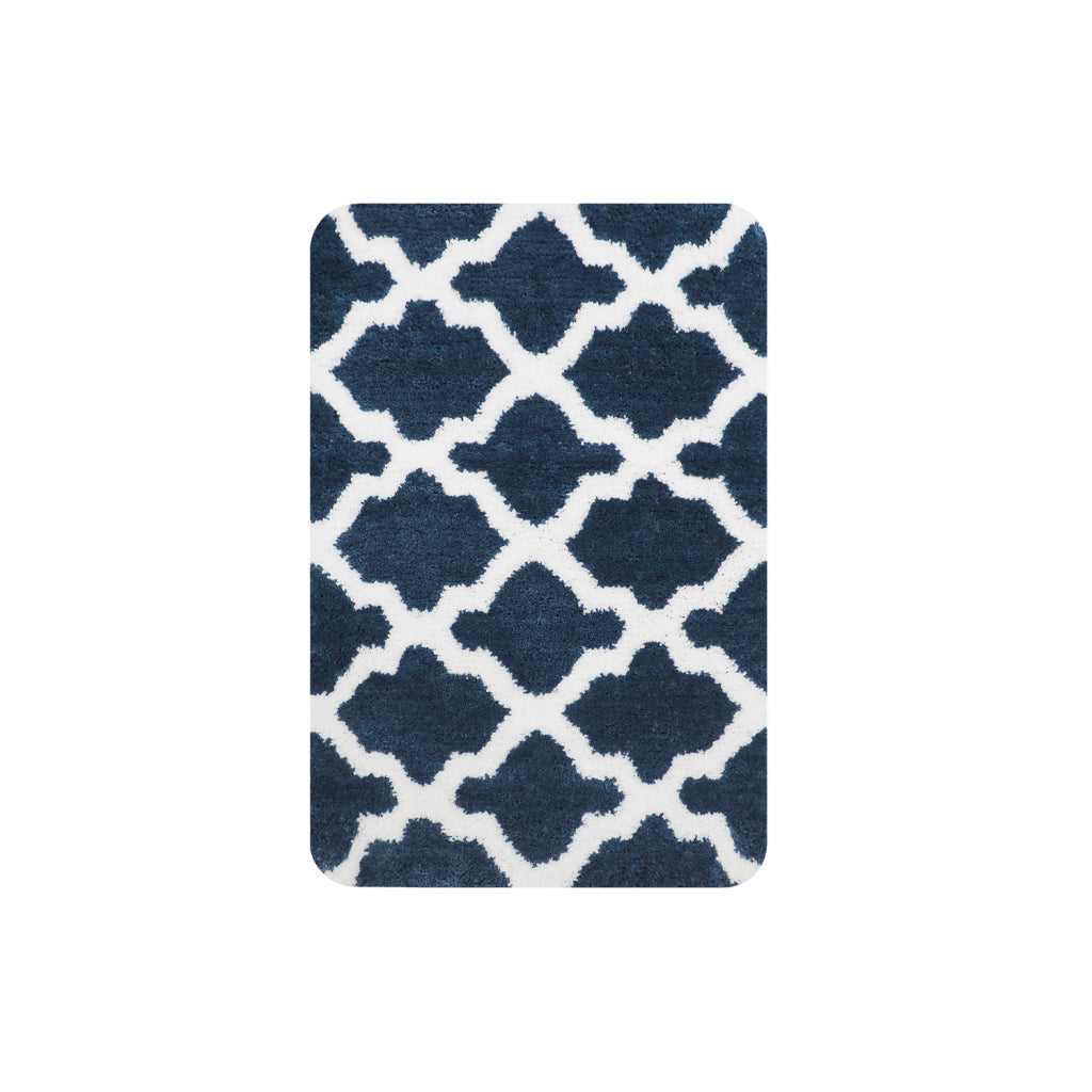 Tapis de bain Dutch House Toulon 60 x 90 cm marine