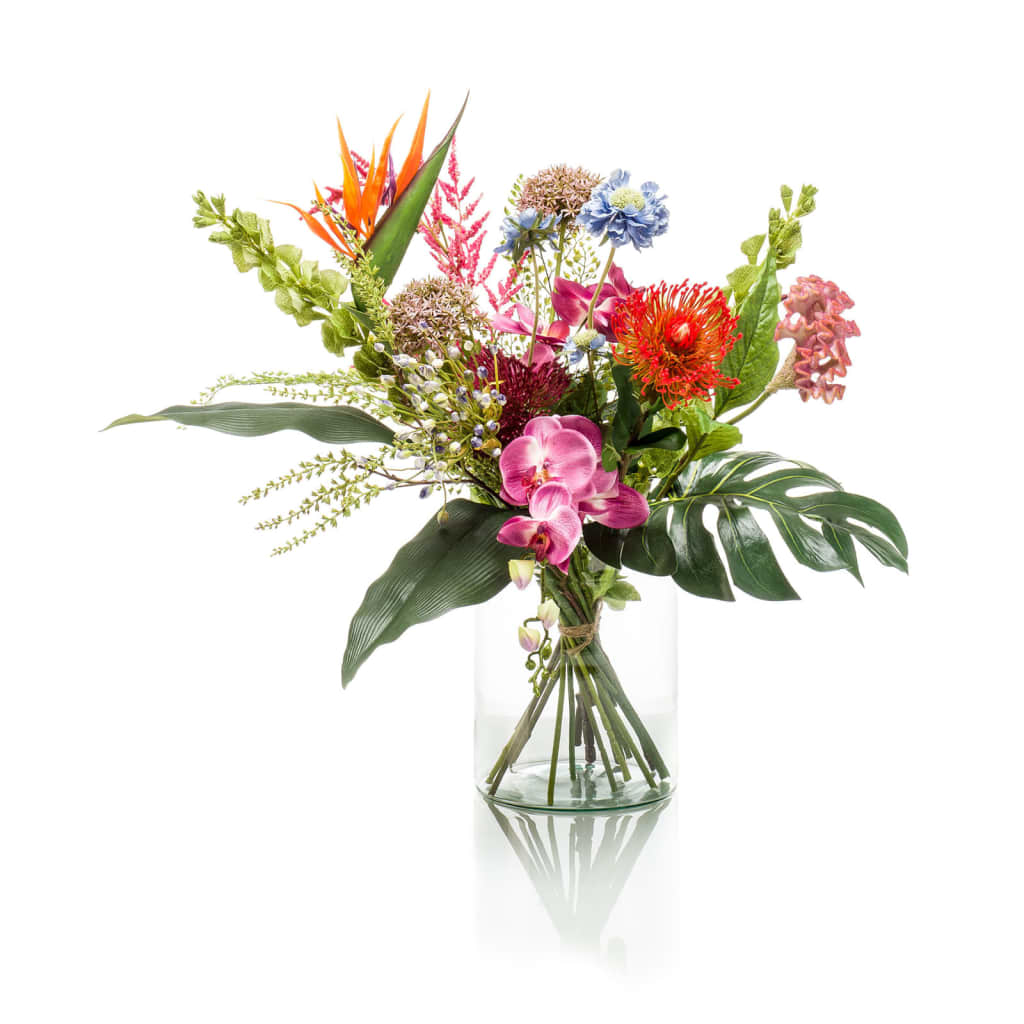 Mélange exotique du bouquet d'art émeraude