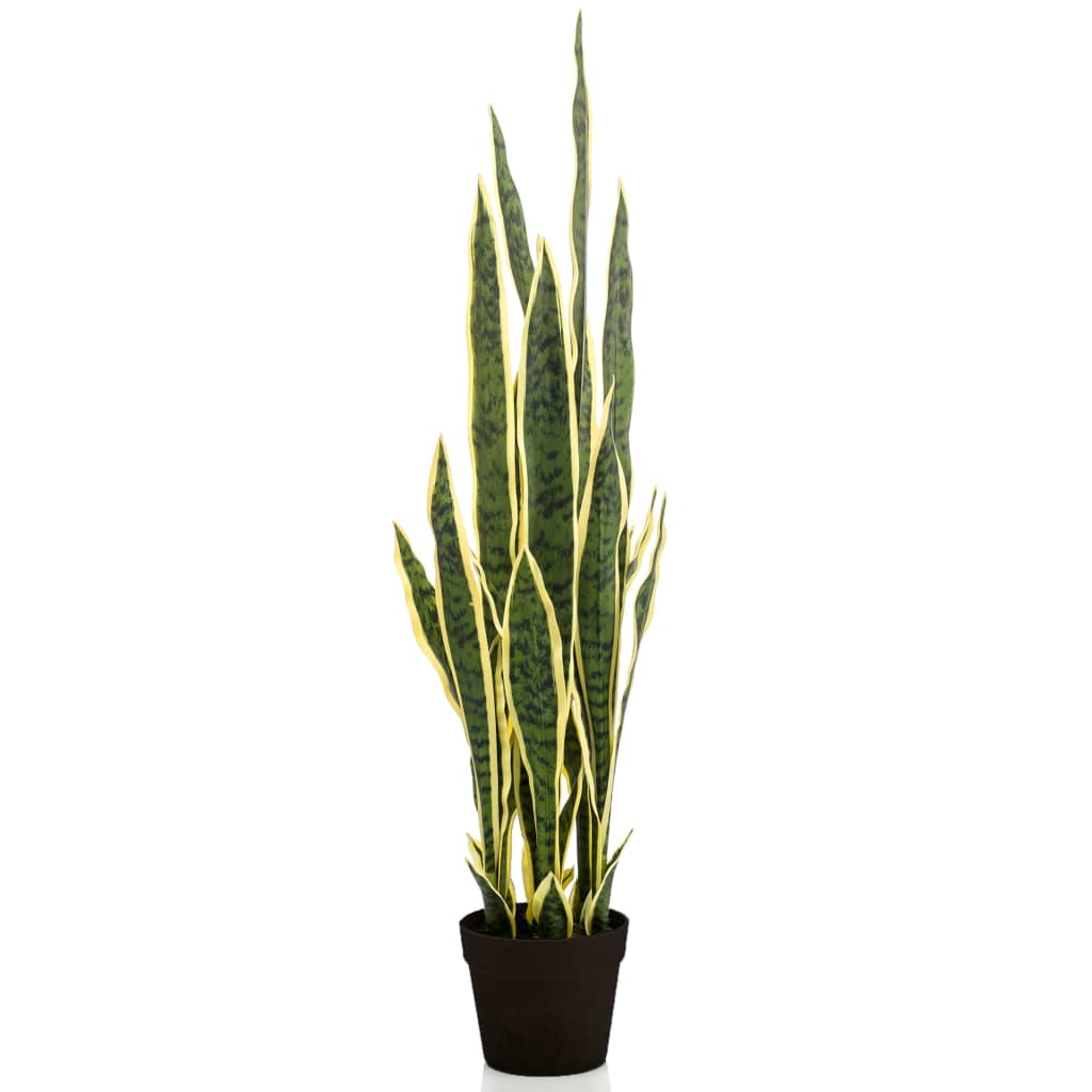 Plante artificielle émeraude dans le pot en plastique sanseveria 97 cm