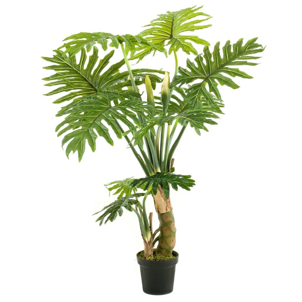 Plant d'art émeraude en pot philodendron 130 cm
