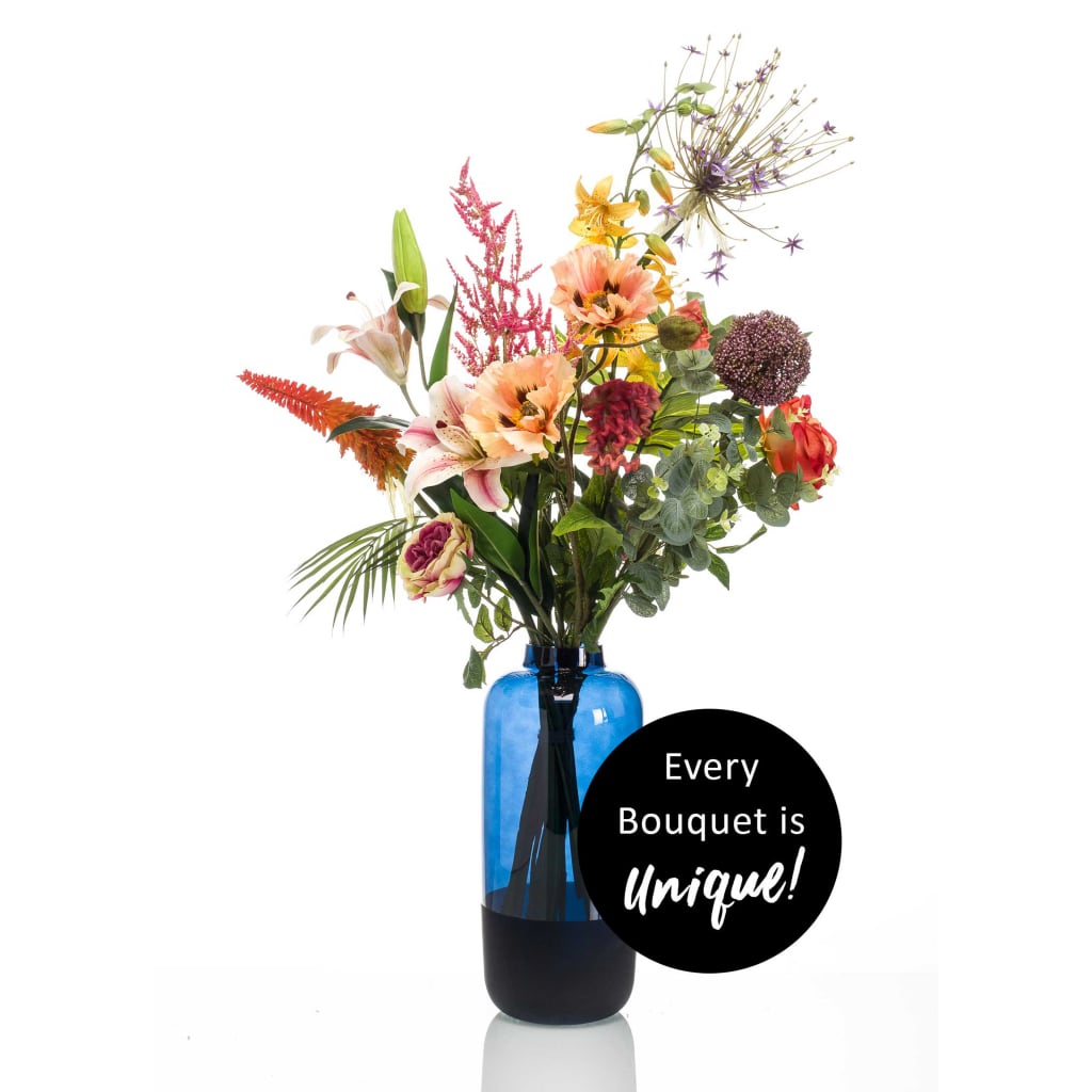 Bouquet d'art émeraude coloré rebelle xl