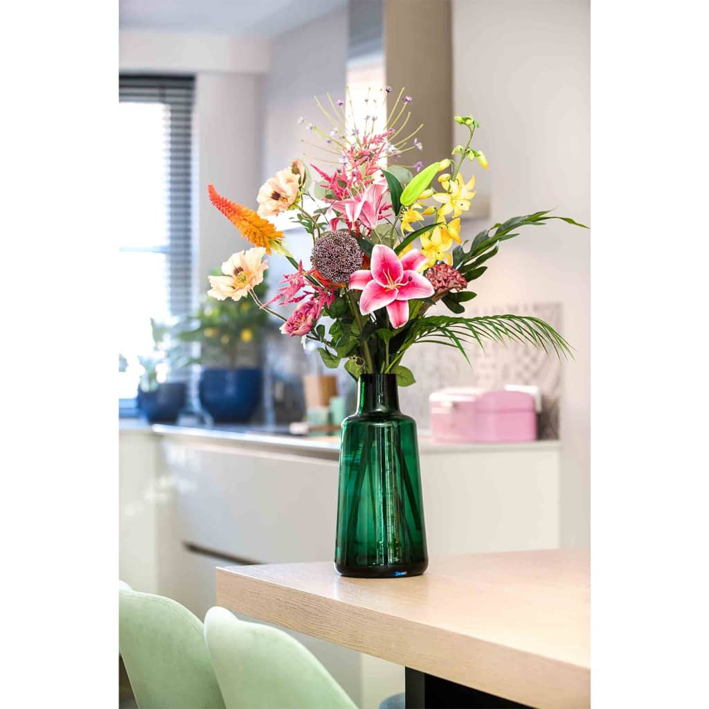 Bouquet d'art émeraude coloré rebelle xl