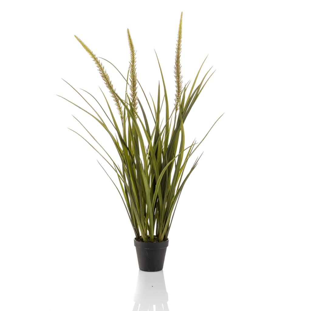 Plant artificiel émeraude dans Pot Fox Tail Grass 90 cm