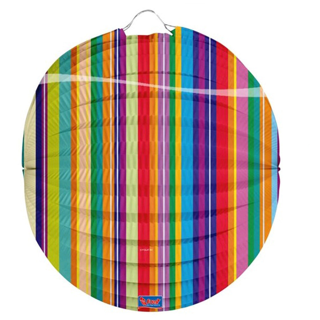 Folat lanterne rayures 22 cm