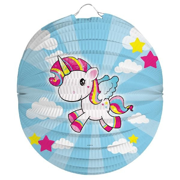Lanterne Basic Licorne 22cm