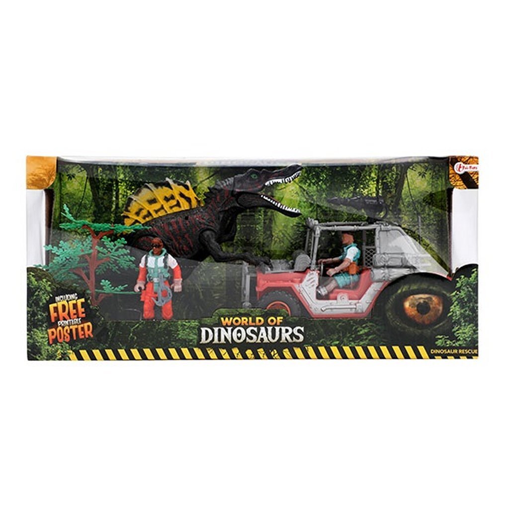 Toi-toys monde des dinosaures, ensemble de jeu avec jeep