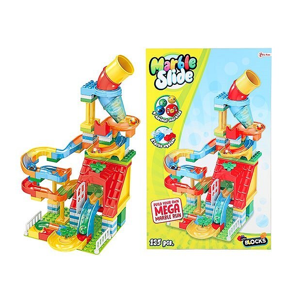 Toi-toys blocs blocs de construction piste de marbre 133 pièces