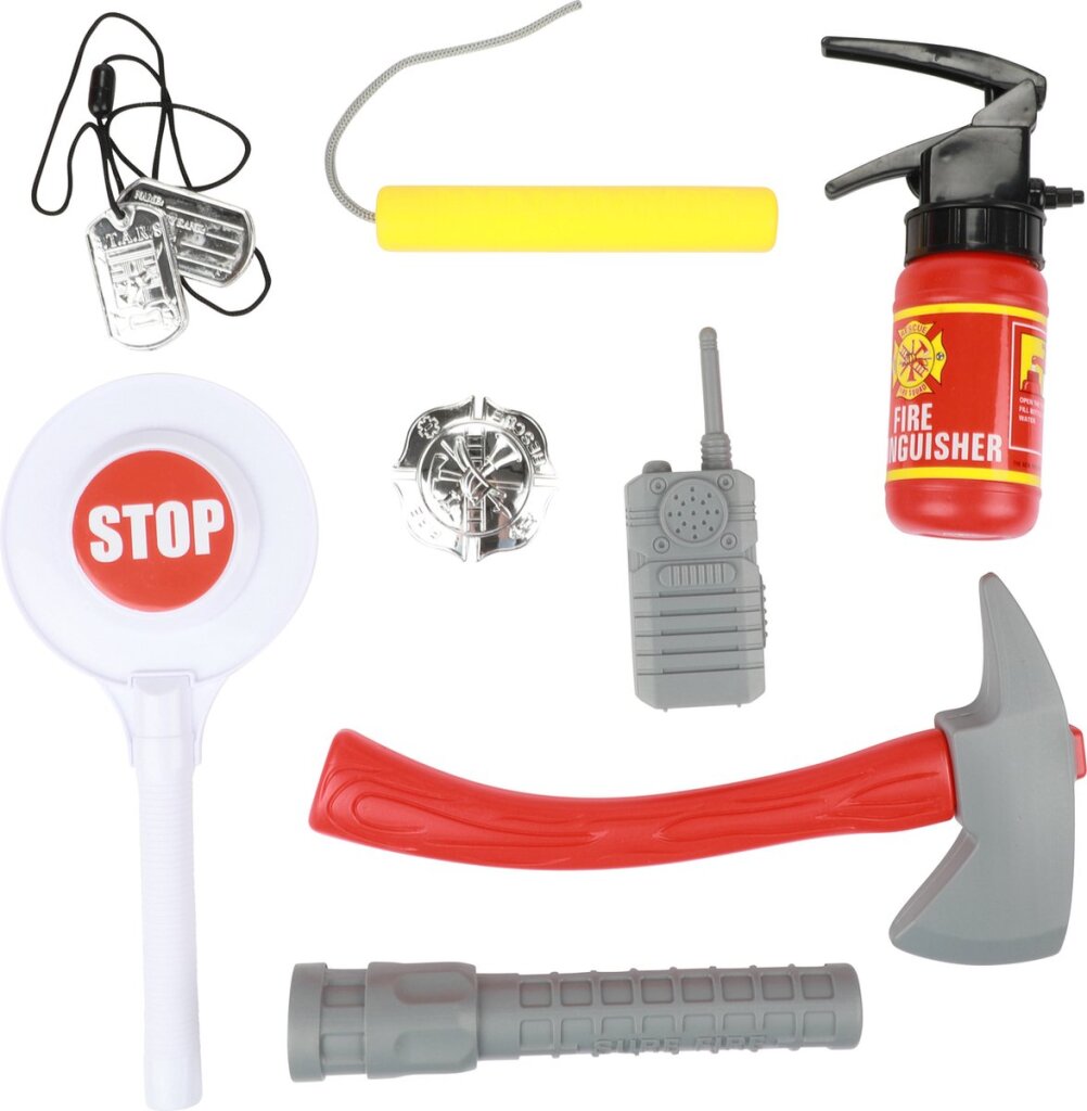 Toi-toys toi toys pompier mallette de pompier avec accessoires 25x16x6cm