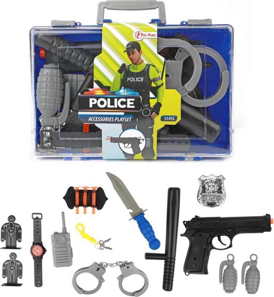 Toi-Toys Valise de police 13 pièces