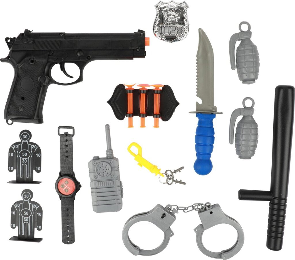 Toi-Toys Valise de police 13 pièces