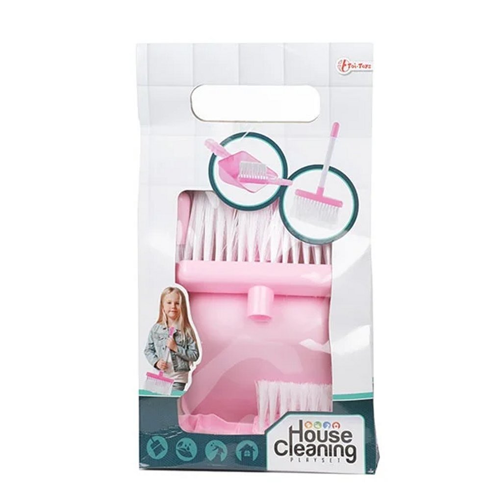 Toi-toys ensemble de jeu de ménage 3 pièces rose et blanc